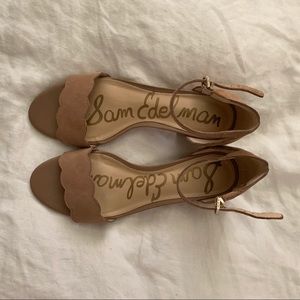 Sam Edelman Inara Low Heeled Suede Block Sandal 8